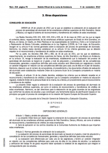 Orden de 16 de octubre de 2012 (BOJA)