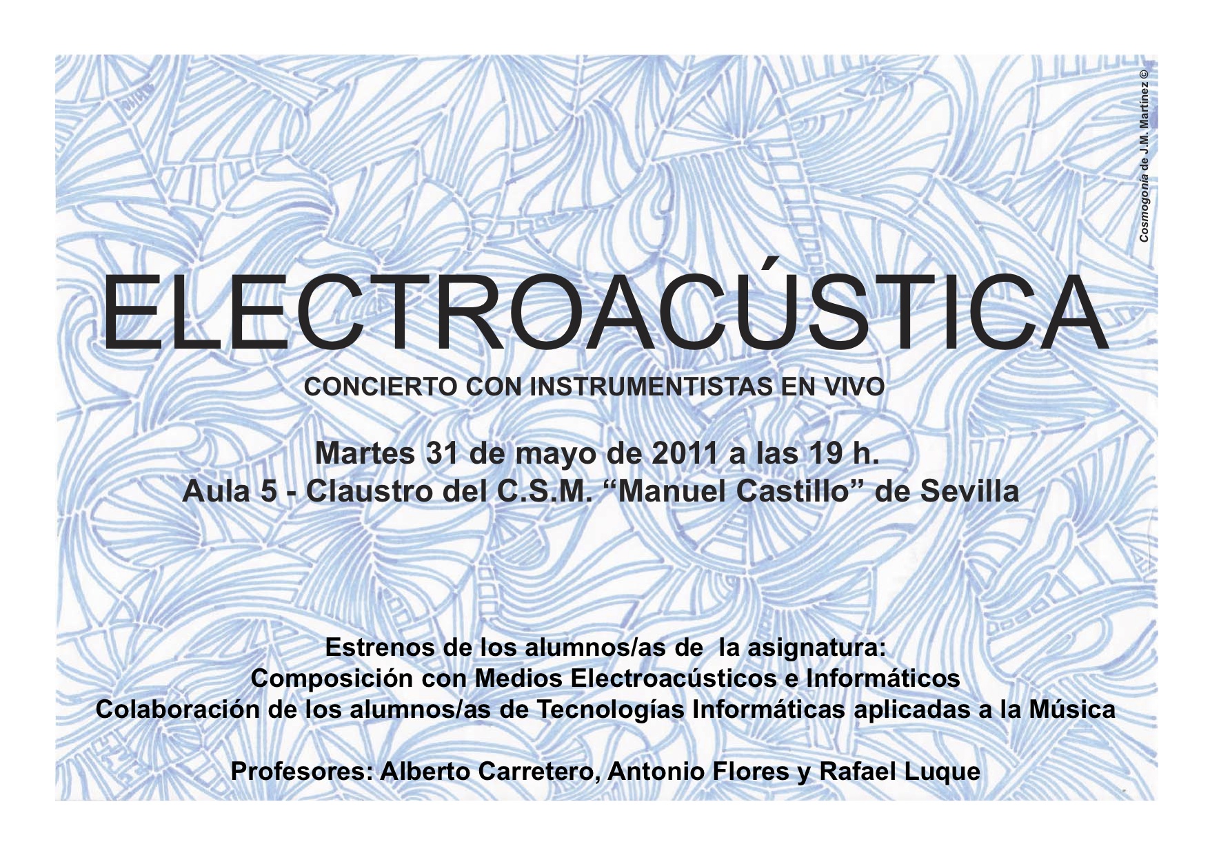 Concierto — estrenos del alumnado de Composición con Medios Electroacústicos