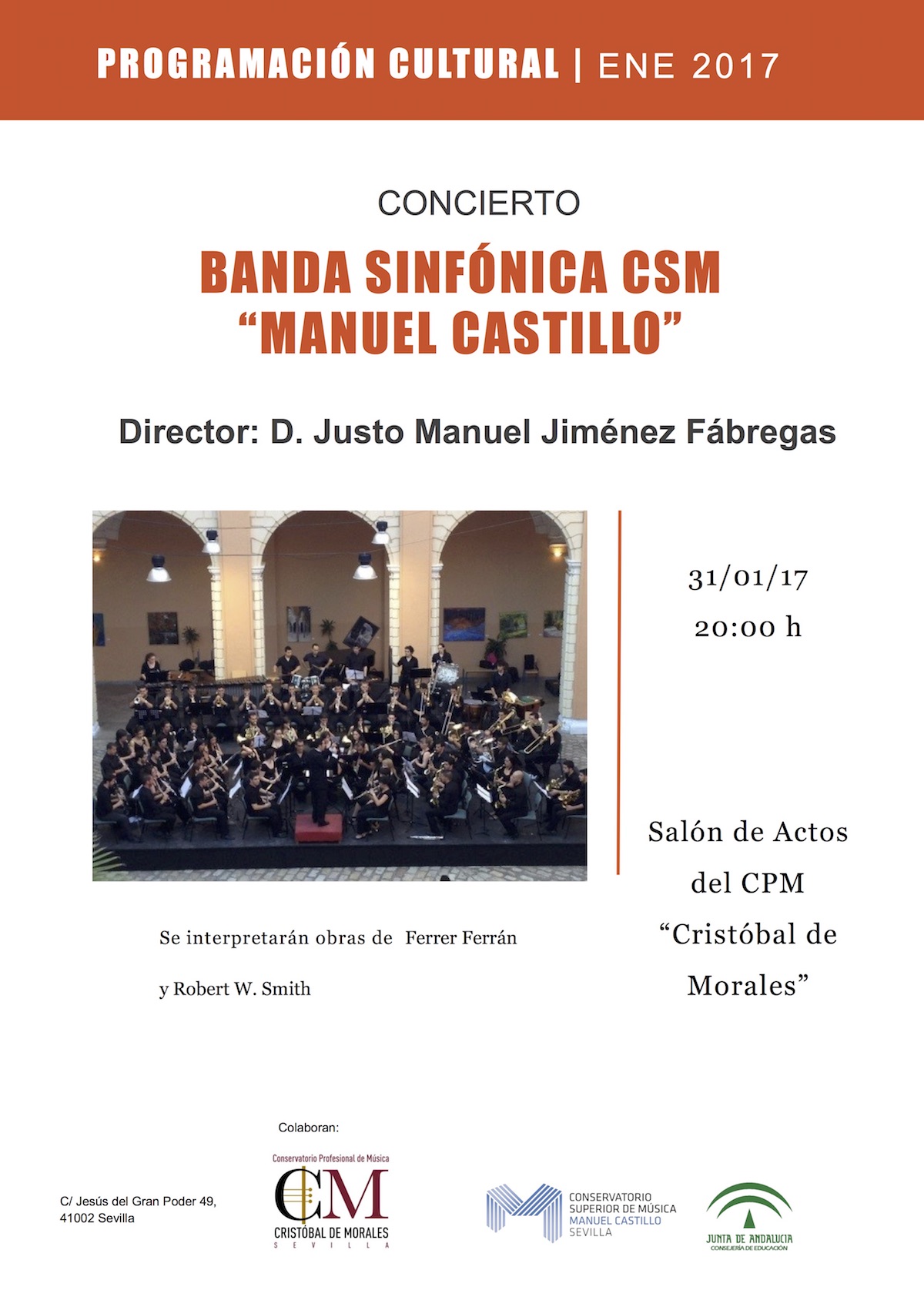 Concierto de la Banda Sinfónica: 31 de enero