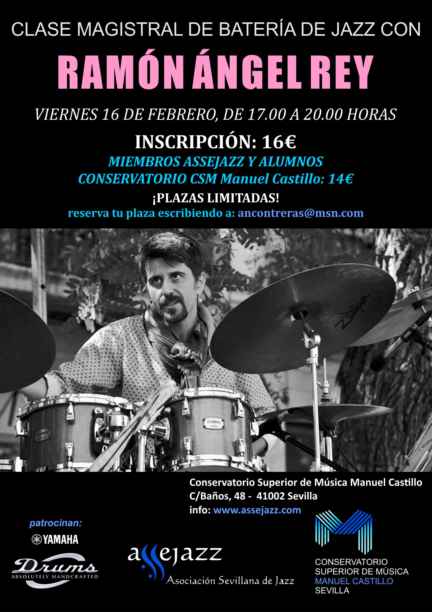 Clase magistral de batería de jazz — Ramón Ángel Rey