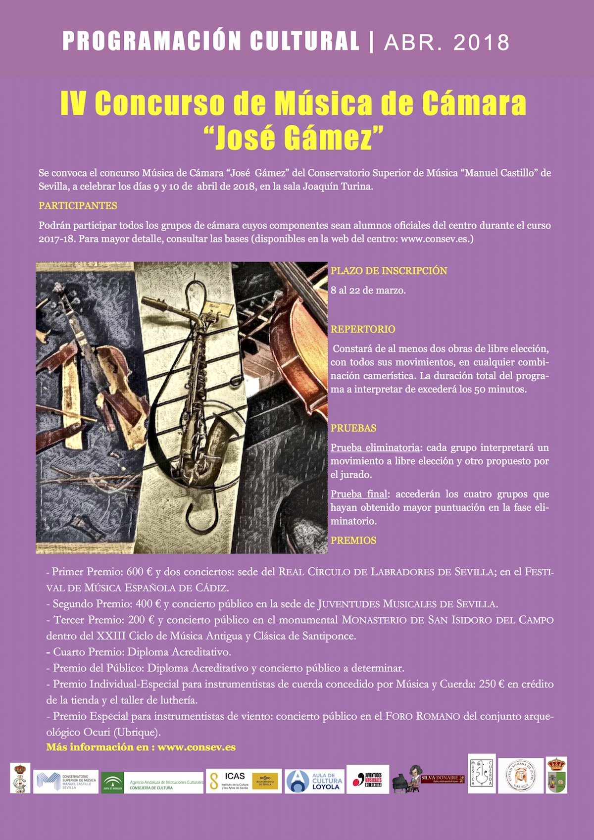 IV Concurso de Música de Cámara «José Gámez»