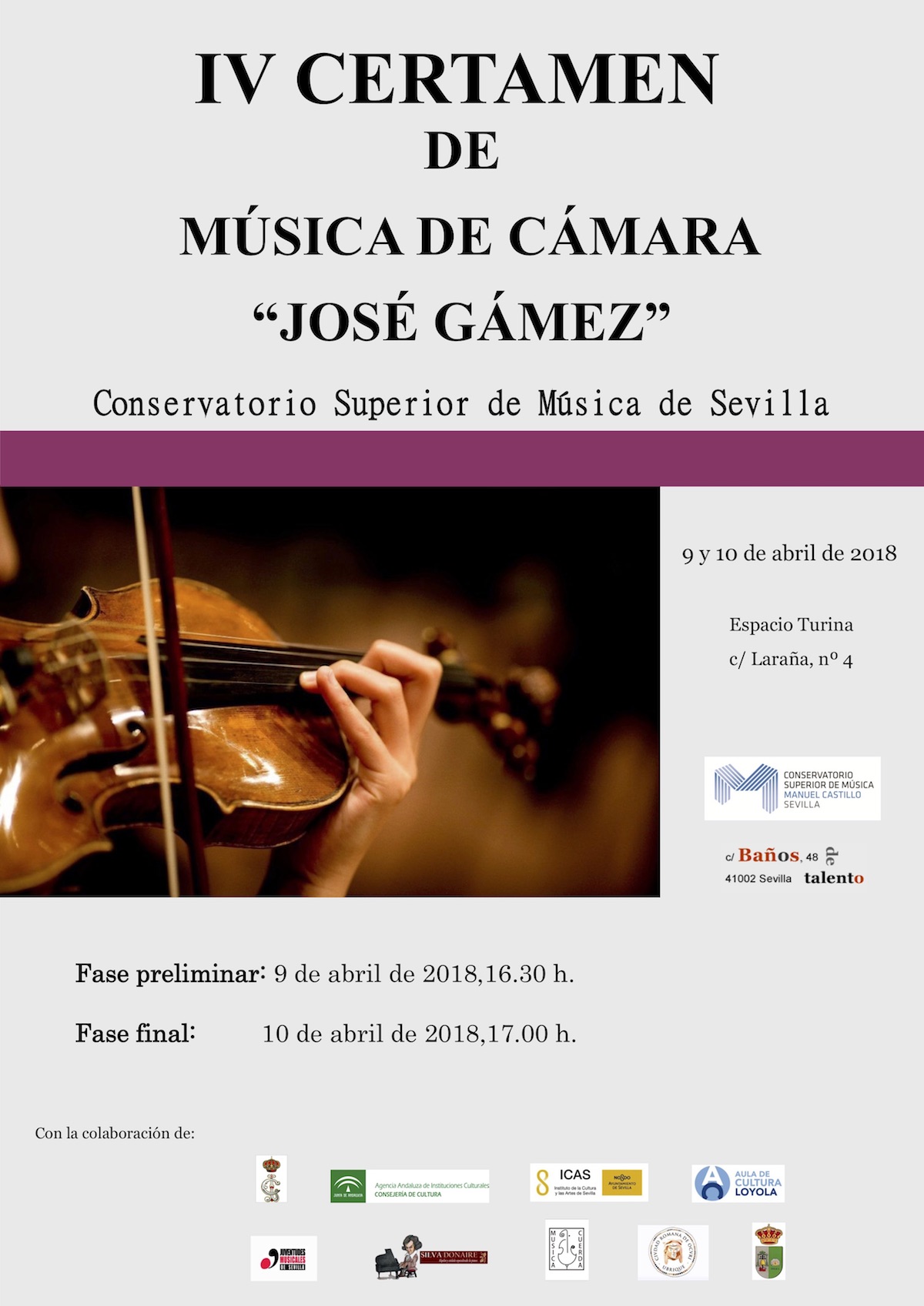 IV Certamen de Música de Cámara «José Gámez»