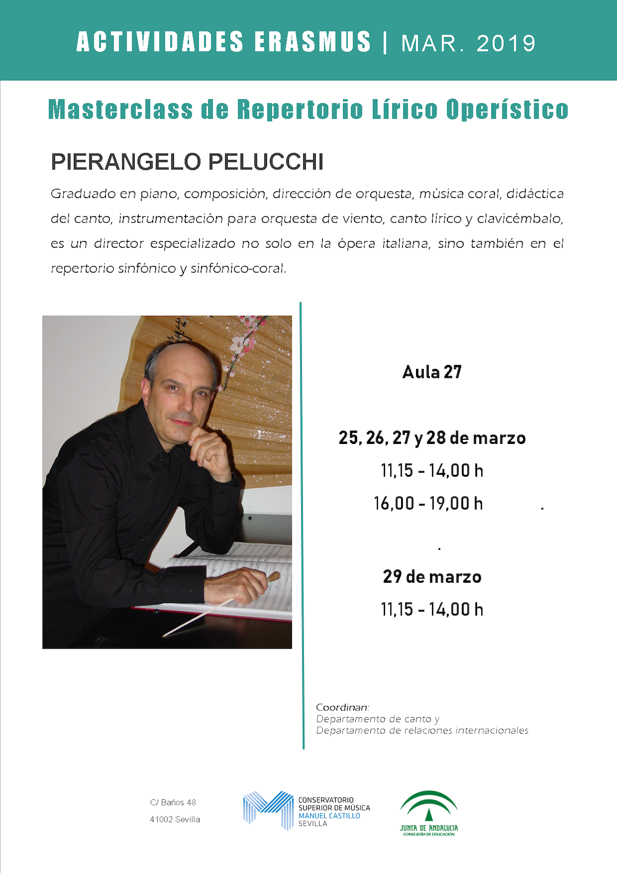 Clase magistral de repertorio lírico operístico — PierAngelo Pelucchi