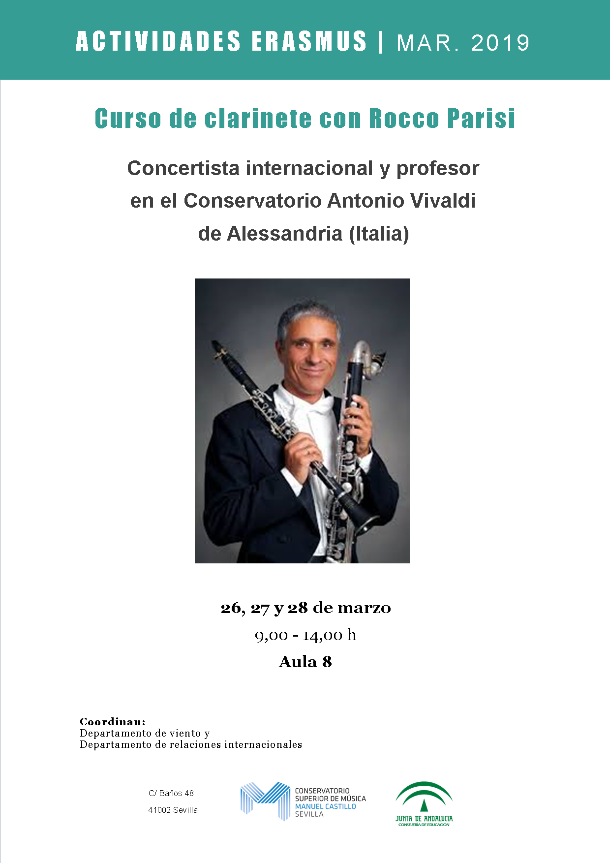 Curso de clarinete y concierto — Rocco Parisi